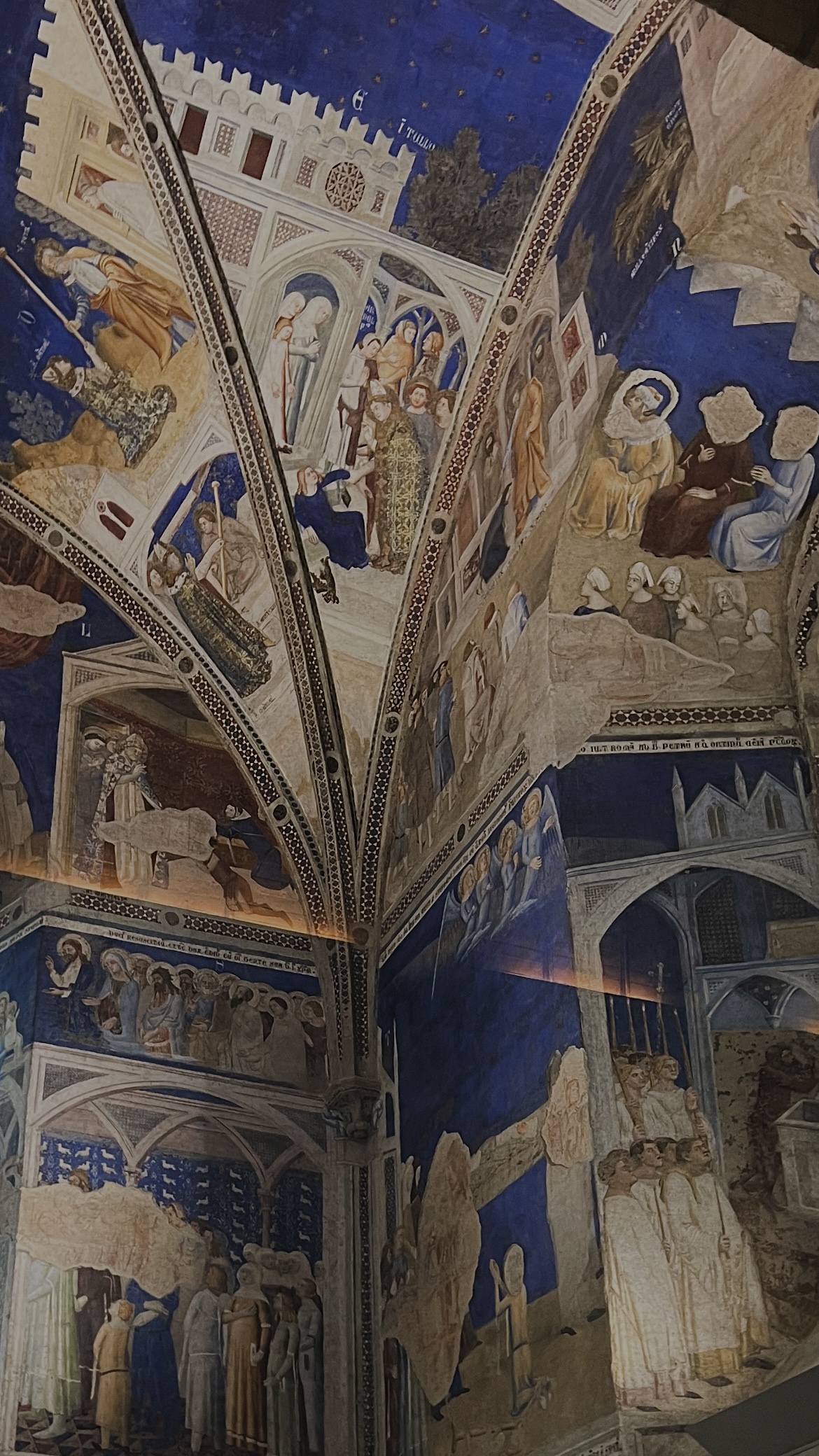 Frescoed vaults of the Palais des Papes, Avignon
