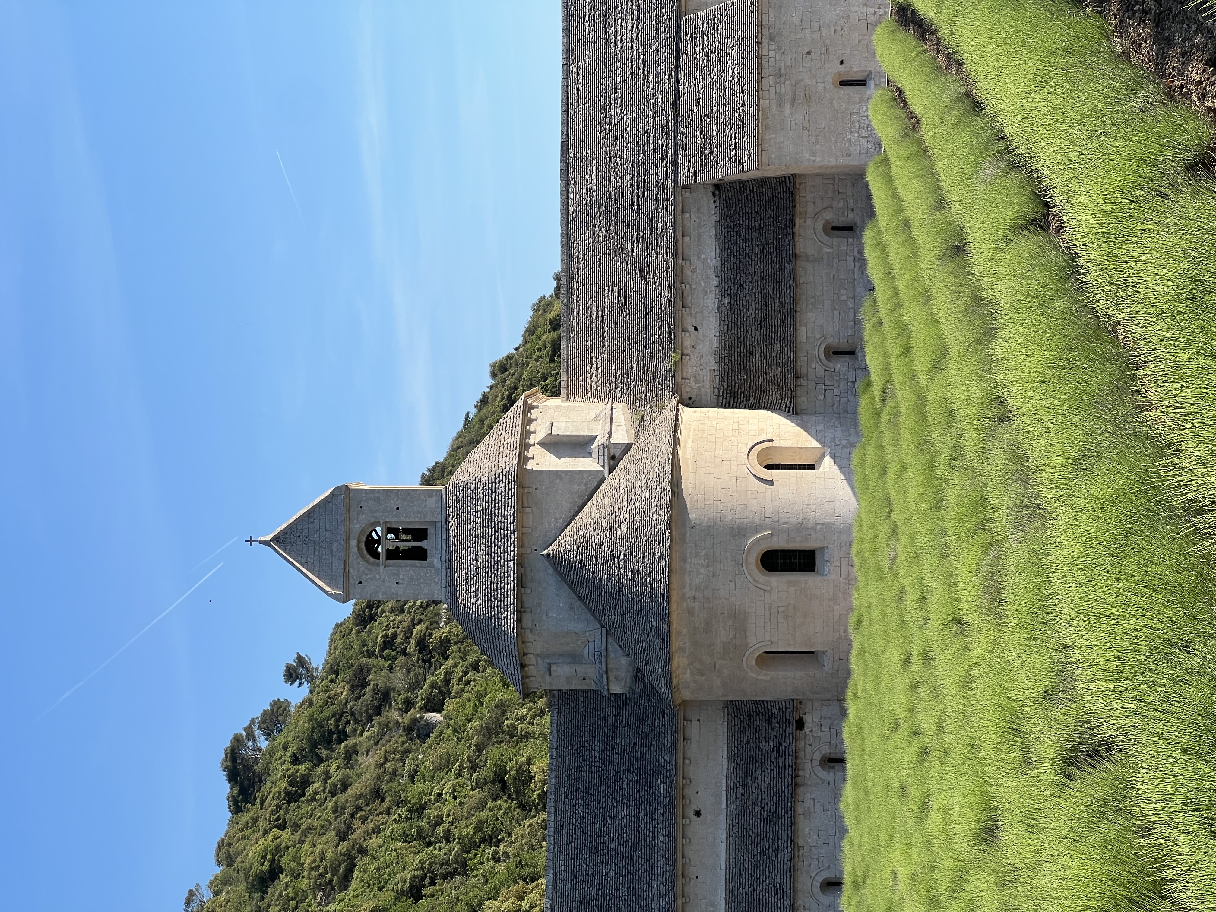The Abbaye de Sénanque among the fields, the Luberon
